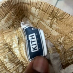 Kith Beige Floral Elastic Waistband Apparel